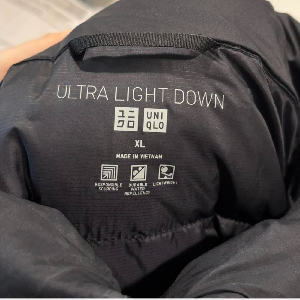 Uniqlo Women's Long Hooded Puffer Coat Black - Picture 4 of 6